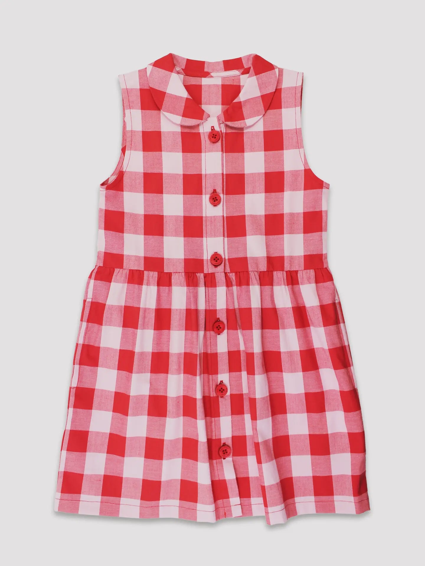Red Gingham Kids Dress 18-24m
