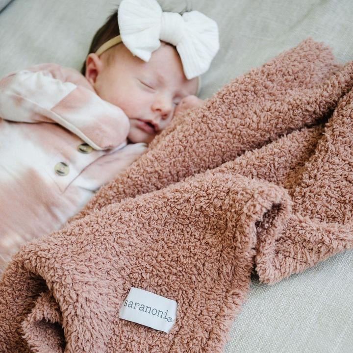Saranoni Bamboni Mini Blanket in French Rose – kith kissui