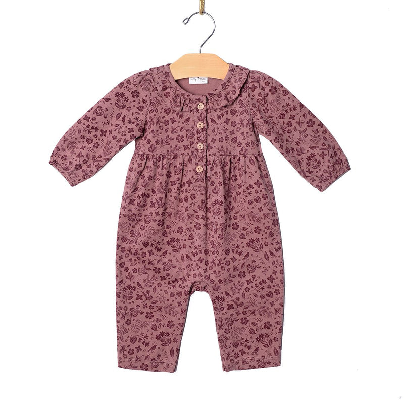 Plum Birds Romper