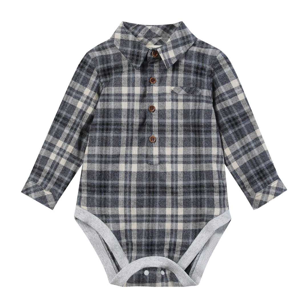 Blue Plaid Onesie