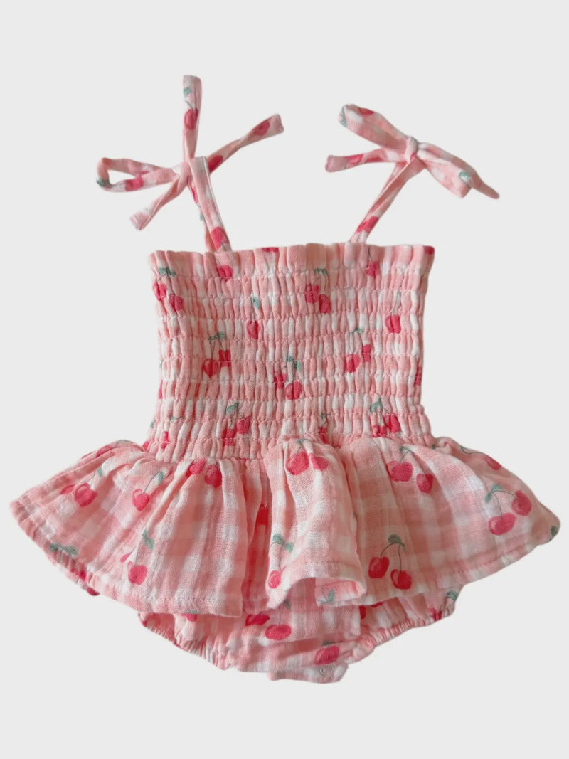 Gingham Cherries Skirt Bubble