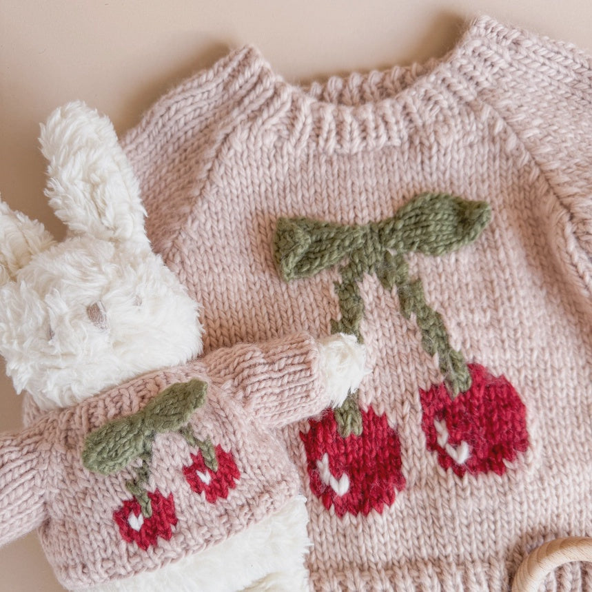 Plush Toy Cherry Sweater