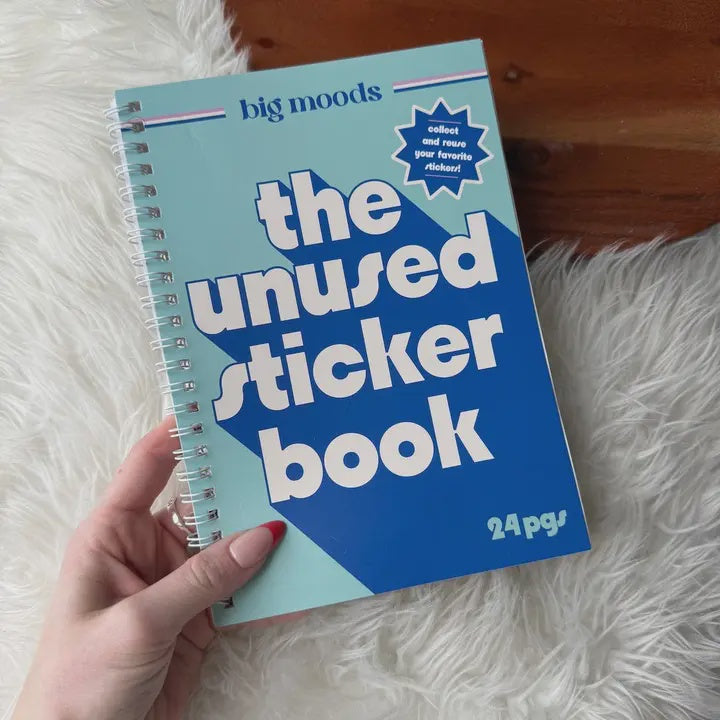 The Unused Sticker Book Blue
