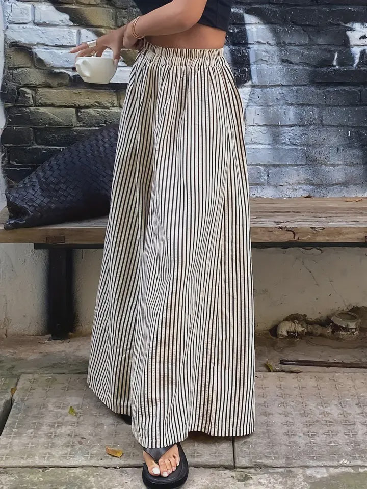 White Stripe Pants