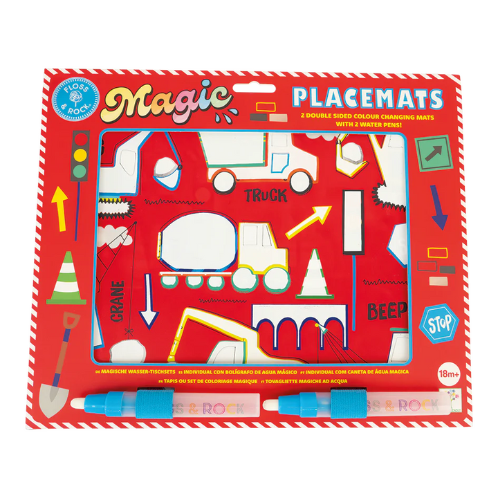 Construction Water Placemats