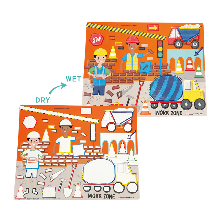 Construction Water Placemats