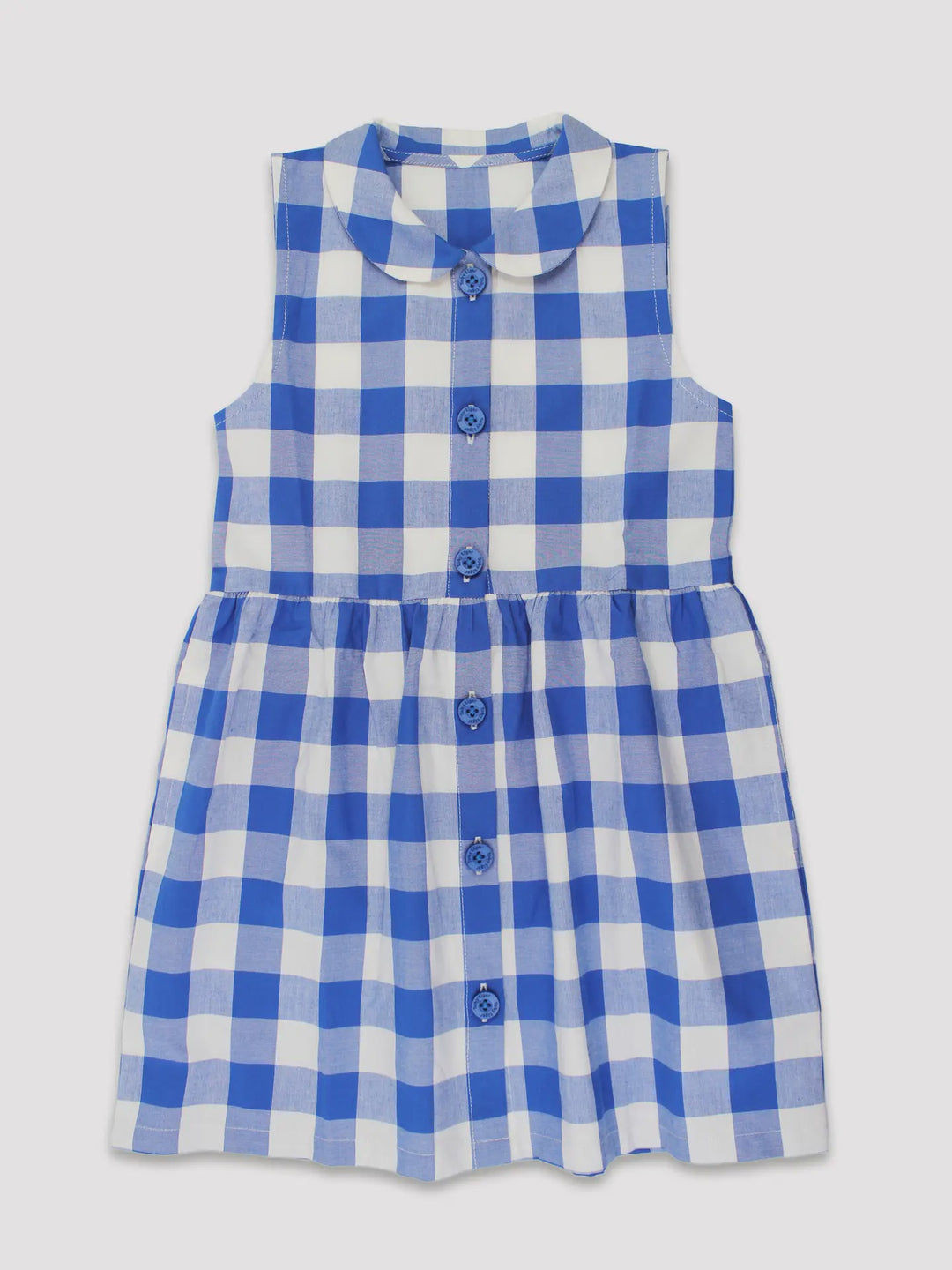 Blue Gingham Kids Dress