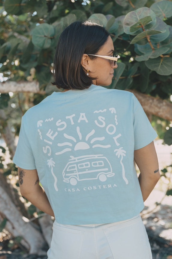 Siesta Sol Crop Tee