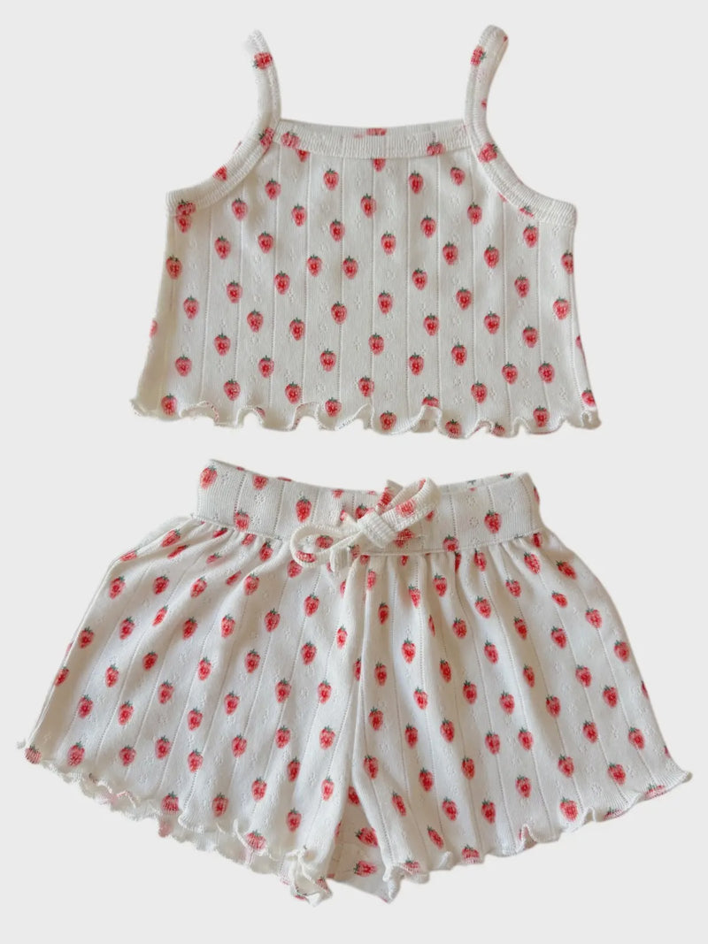 White Strawberry Summer Set