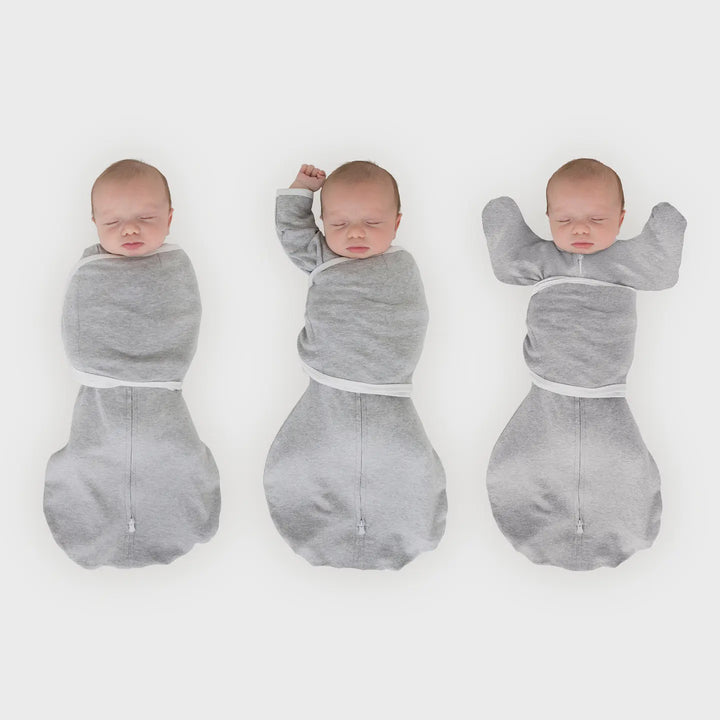 Grey Organic Omni Swaddle Sack