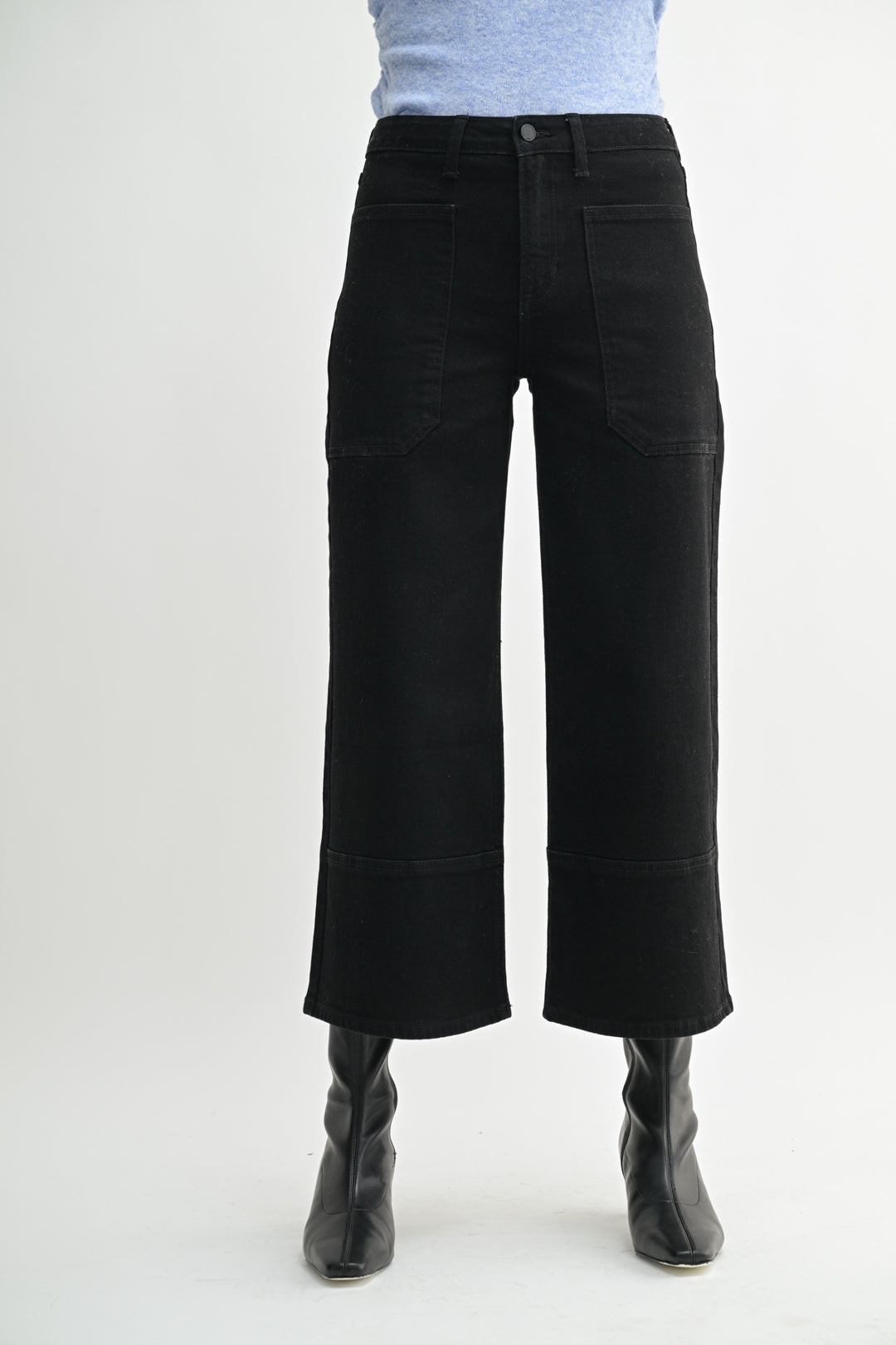 Janey Cropped Wide Leg Jean