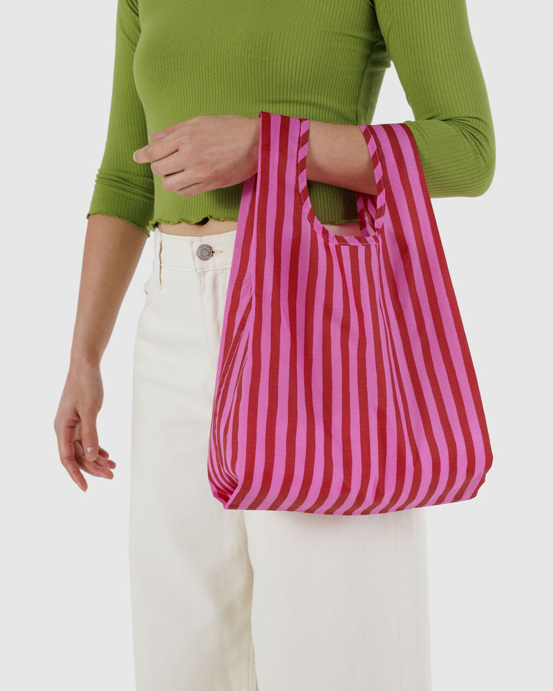 Pink & Red Stripe Baby Baggu