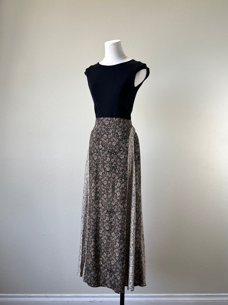 Boho Mixed Print Skirt