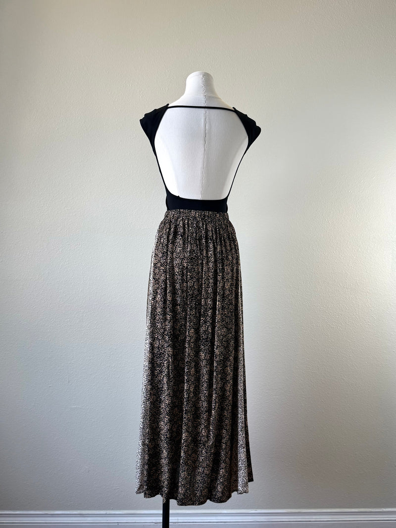 Boho Mixed Print Skirt