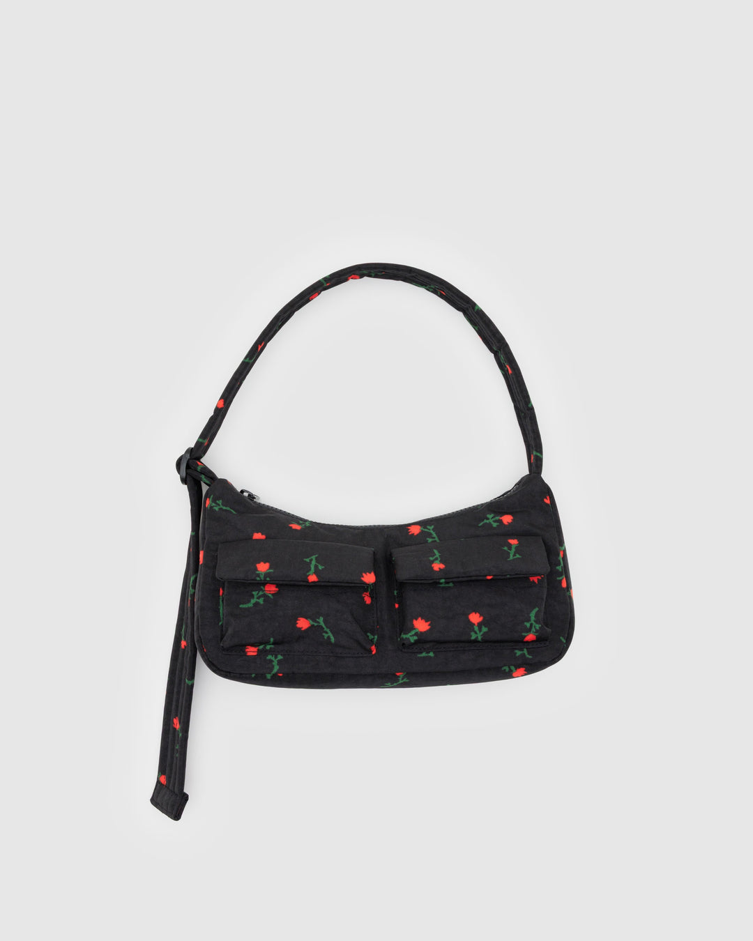 Painted Wildflower Cargo Shoulder Bag