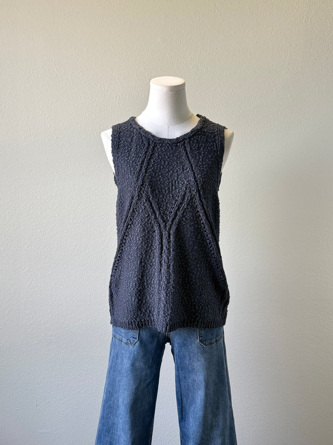 Chunky Knit Sweater Tank