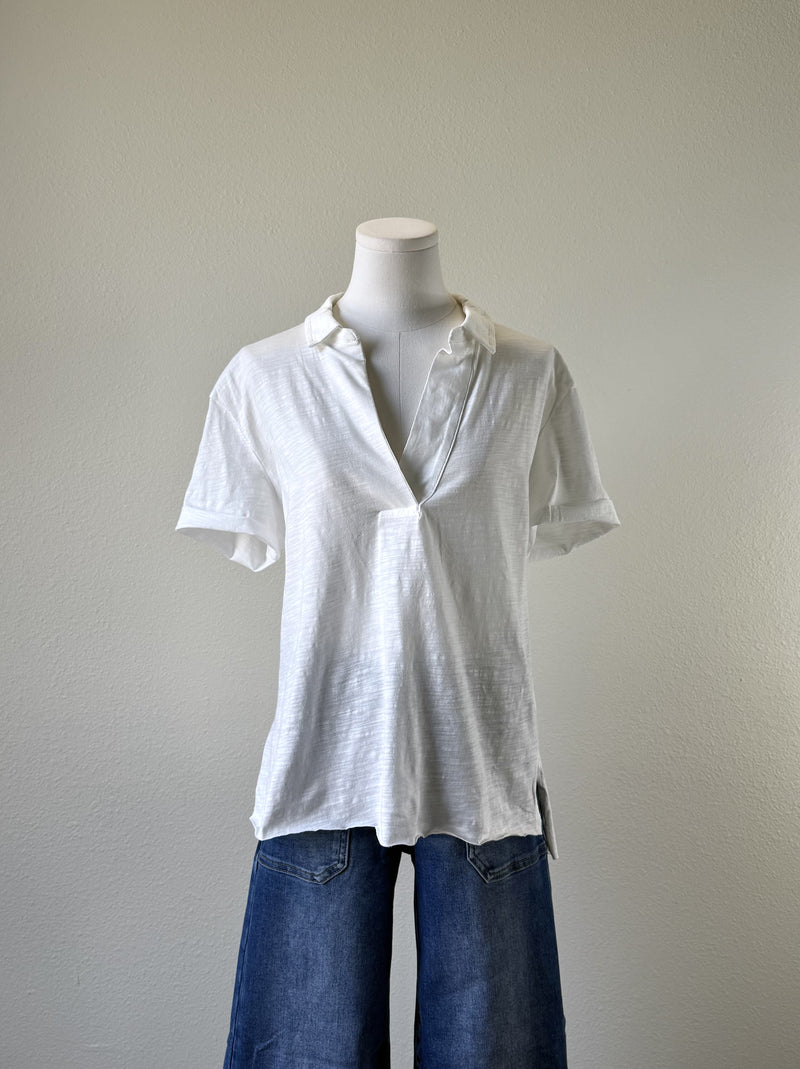 Cindy Collared Tee