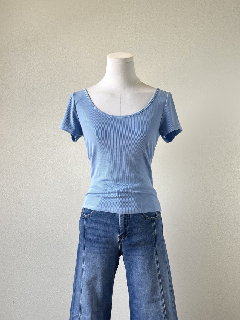 Cleo Scoop Neck Tee