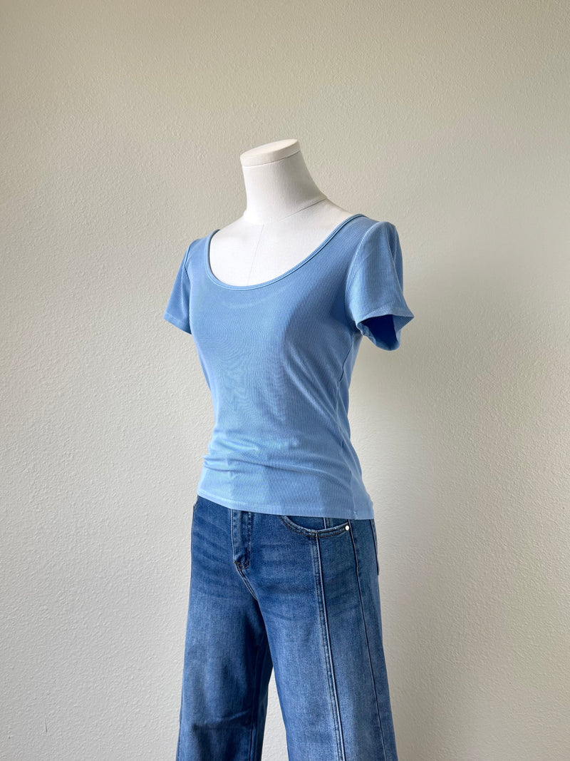 Cleo Scoop Neck Tee