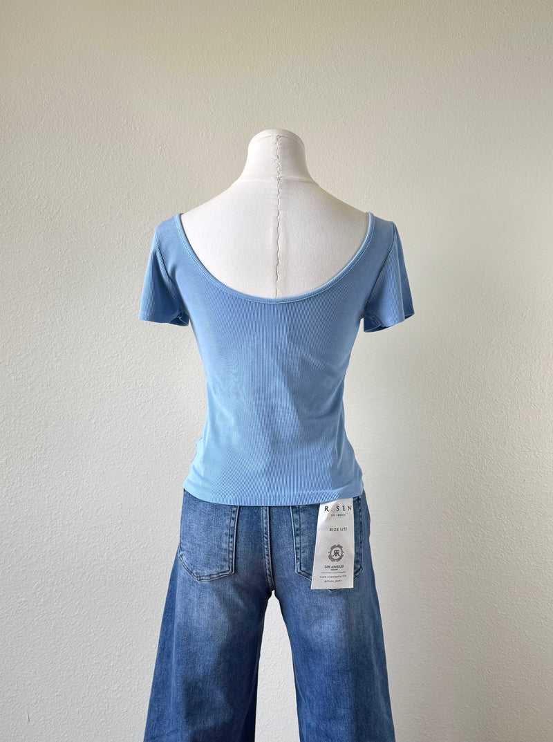 Cleo Scoop Neck Tee