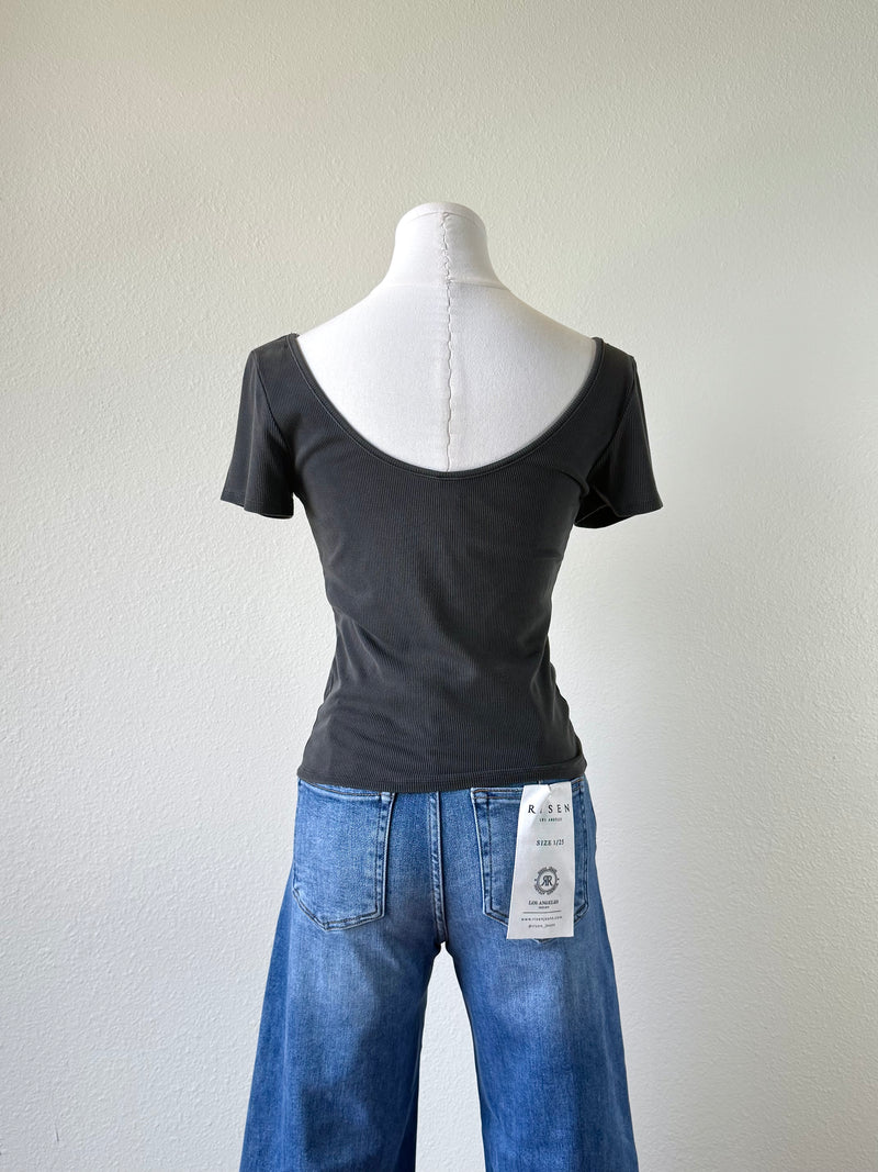 Cleo Scoop Neck Tee
