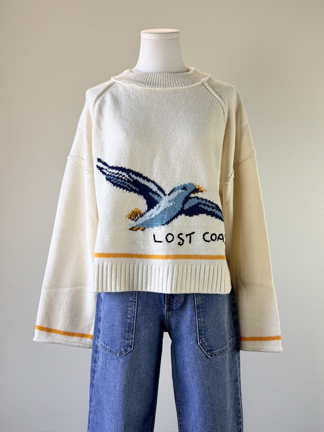 Coastal Seagull Sweater