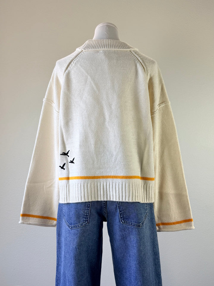 Coastal Seagull Sweater