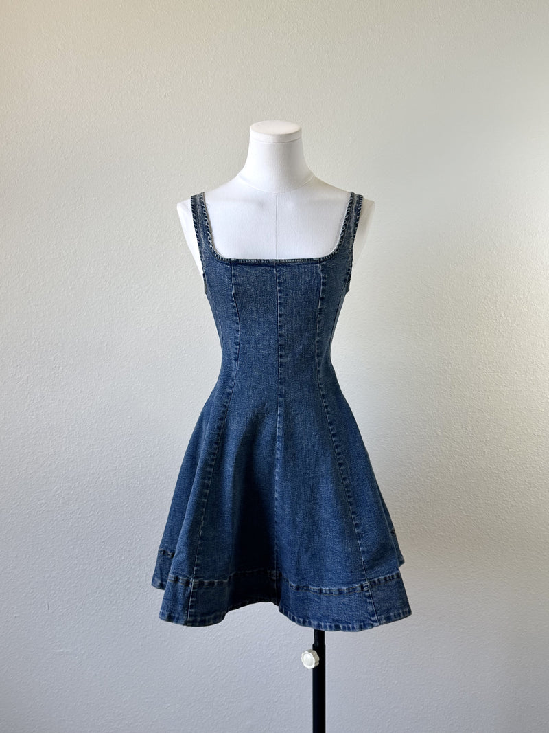Denim Flare Dress