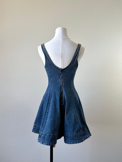 Denim Flare Dress