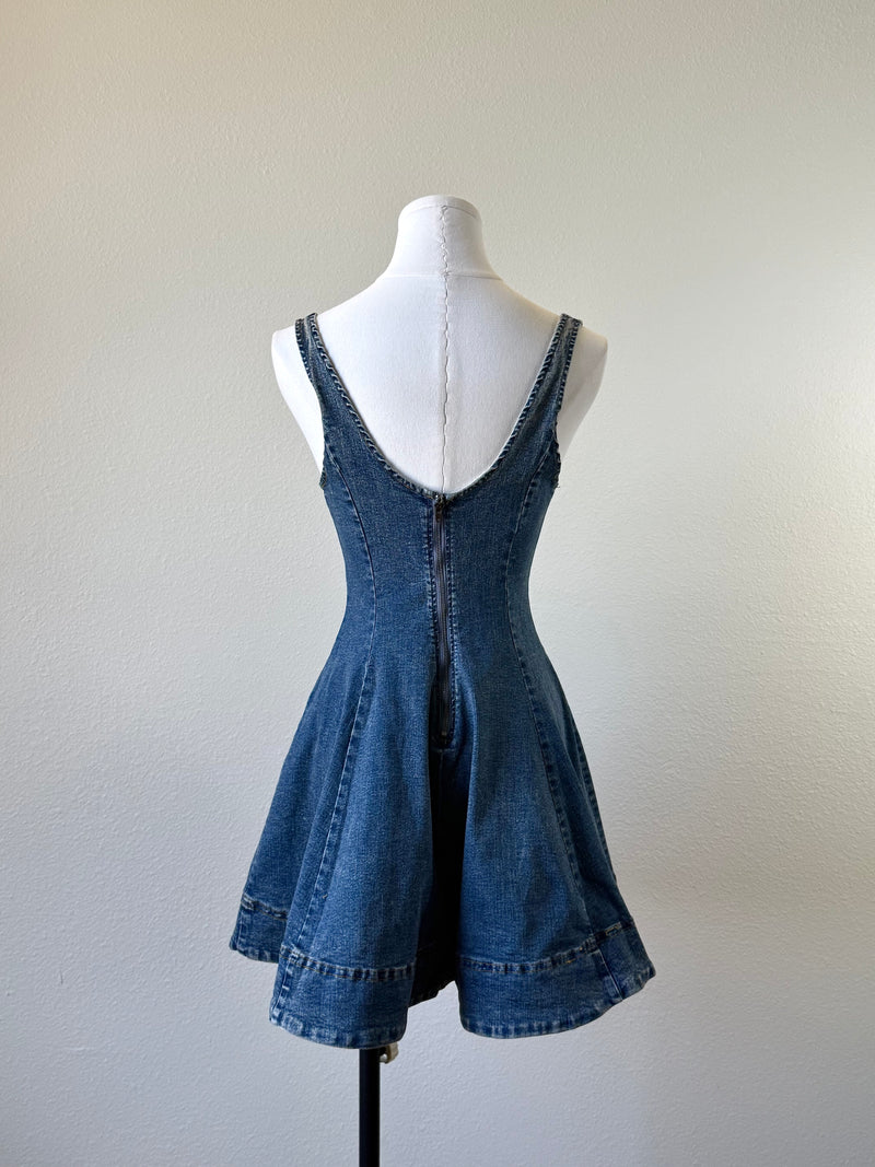 Denim Flare Dress