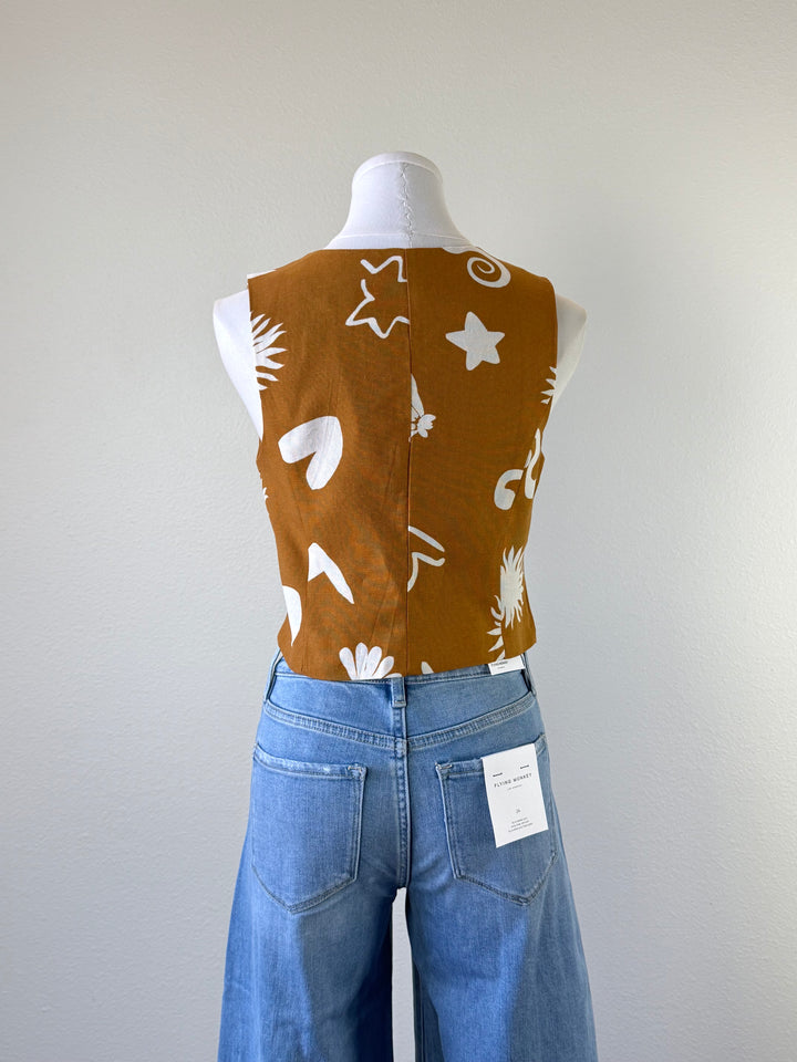 Doodle Button Vest