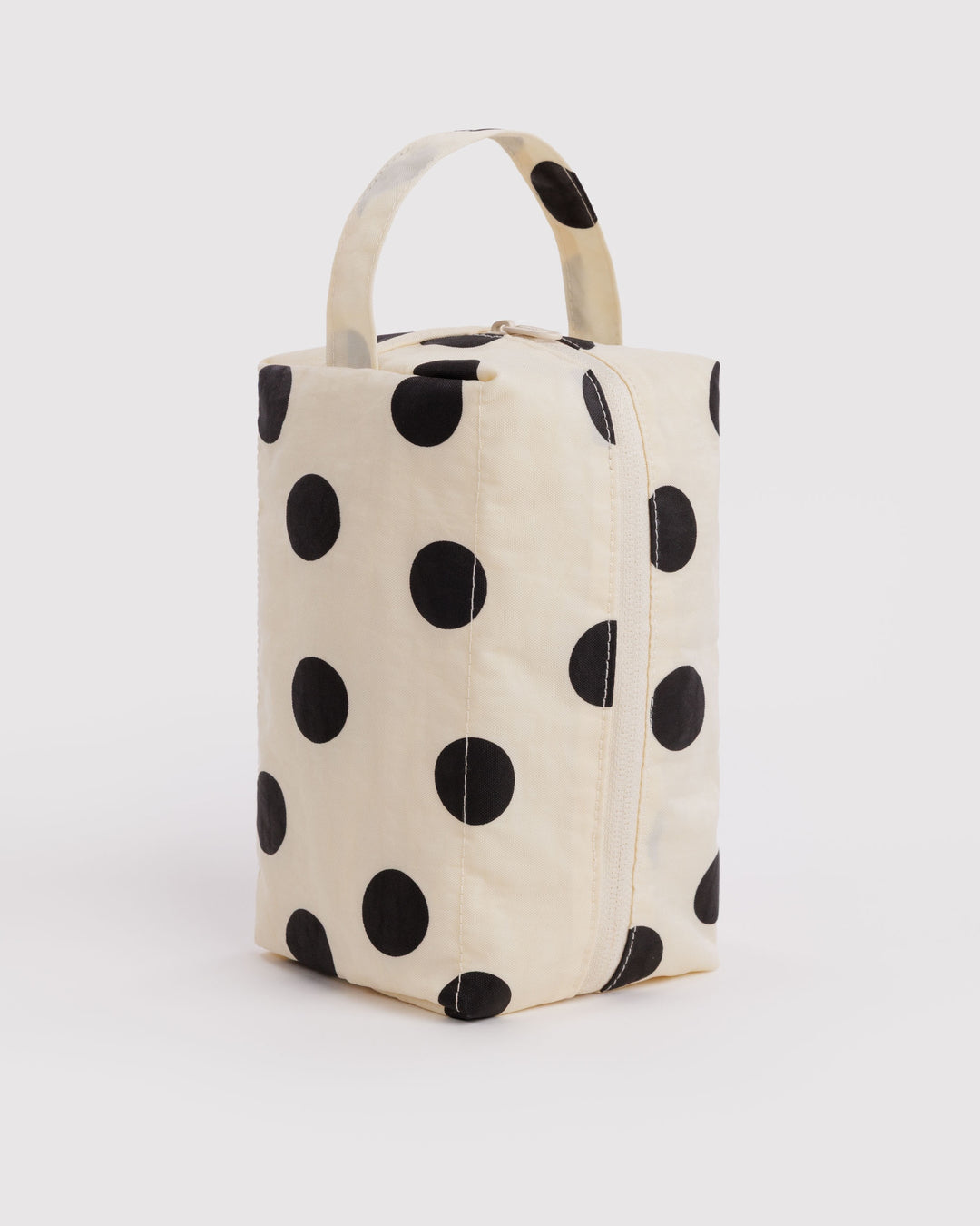 Cream &amp; Blk Polka Dot Dopp Kit