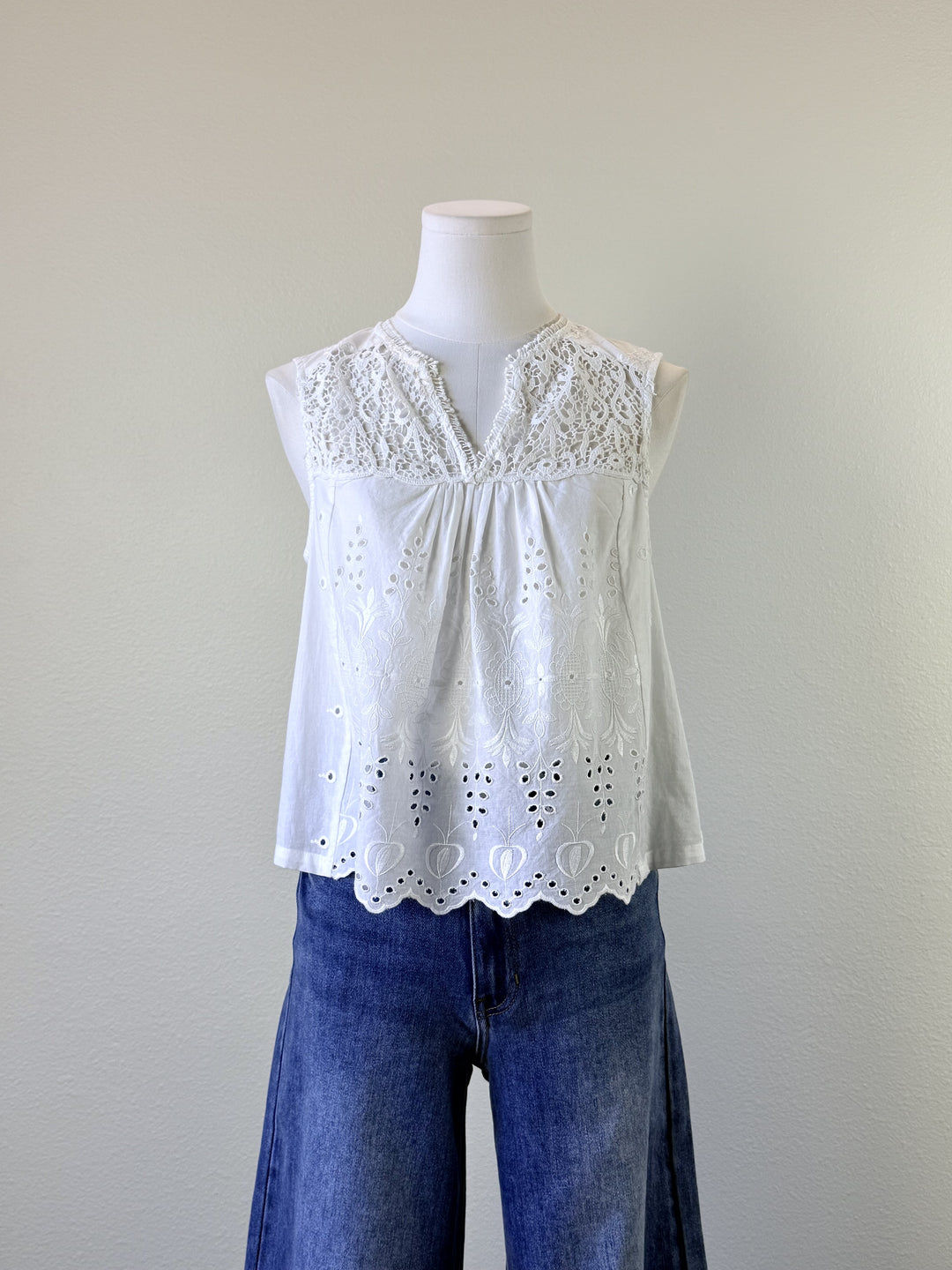 Elisia Eyelet Tank