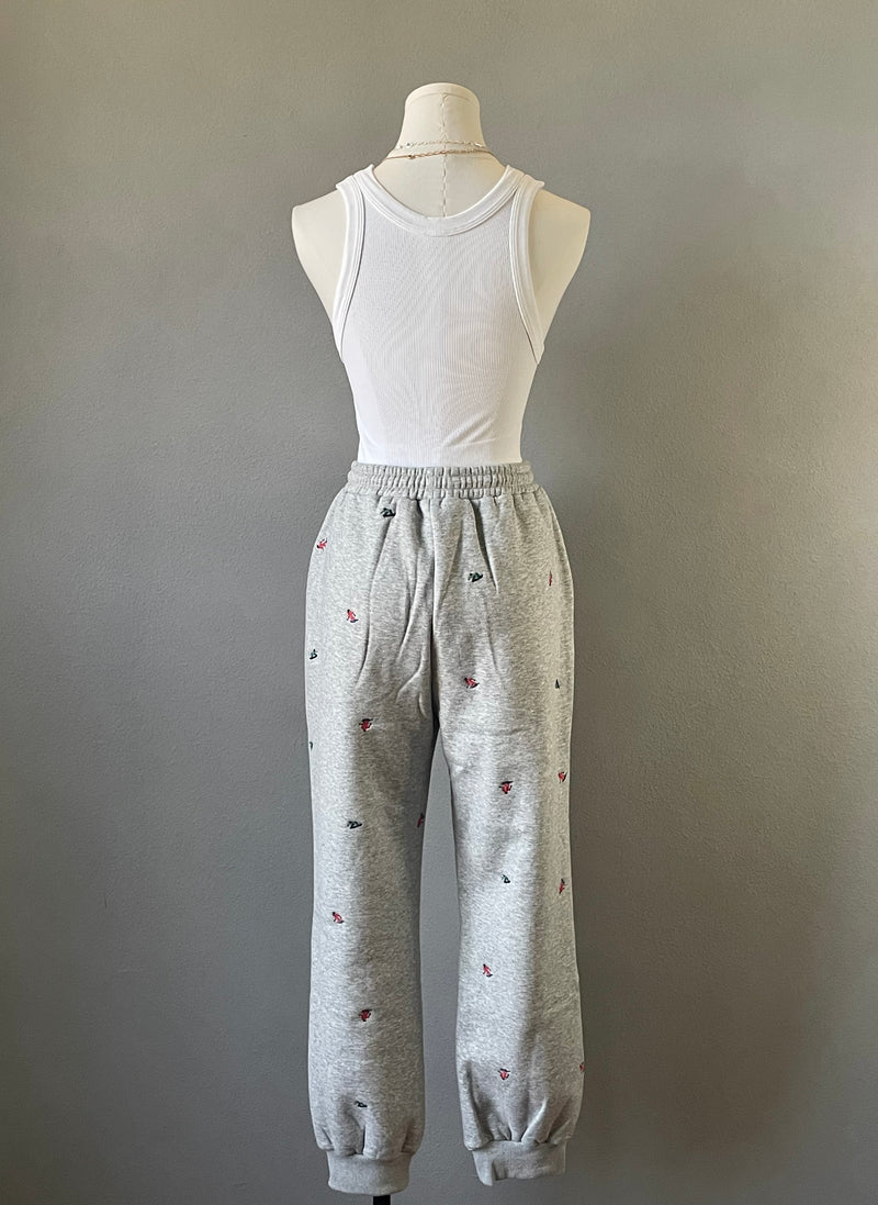 Embroidered Ski Pants