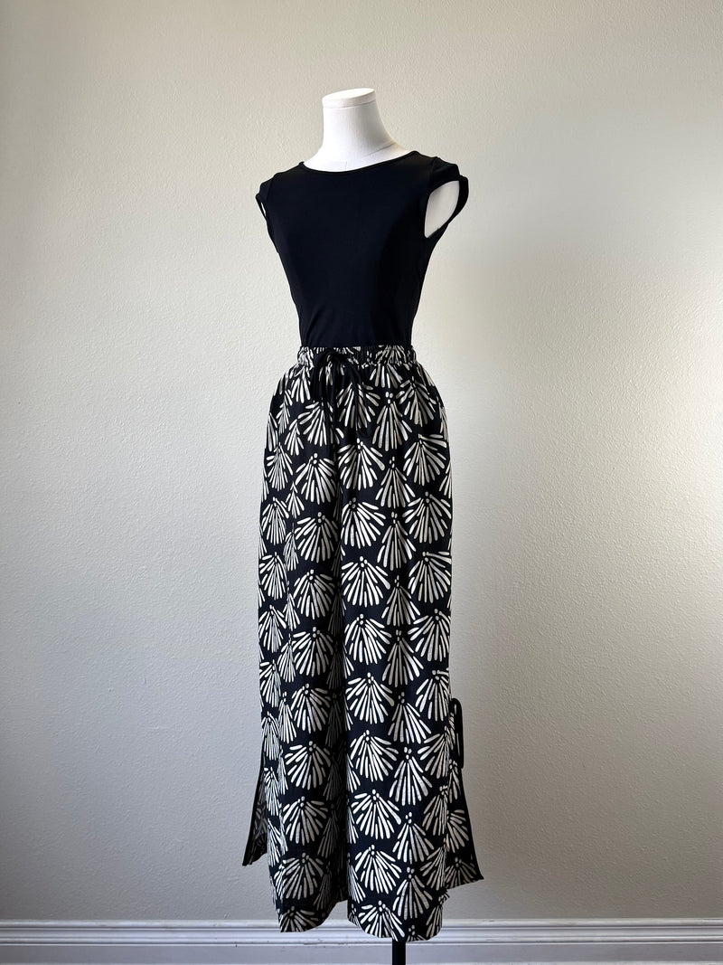 Fan Print Pants