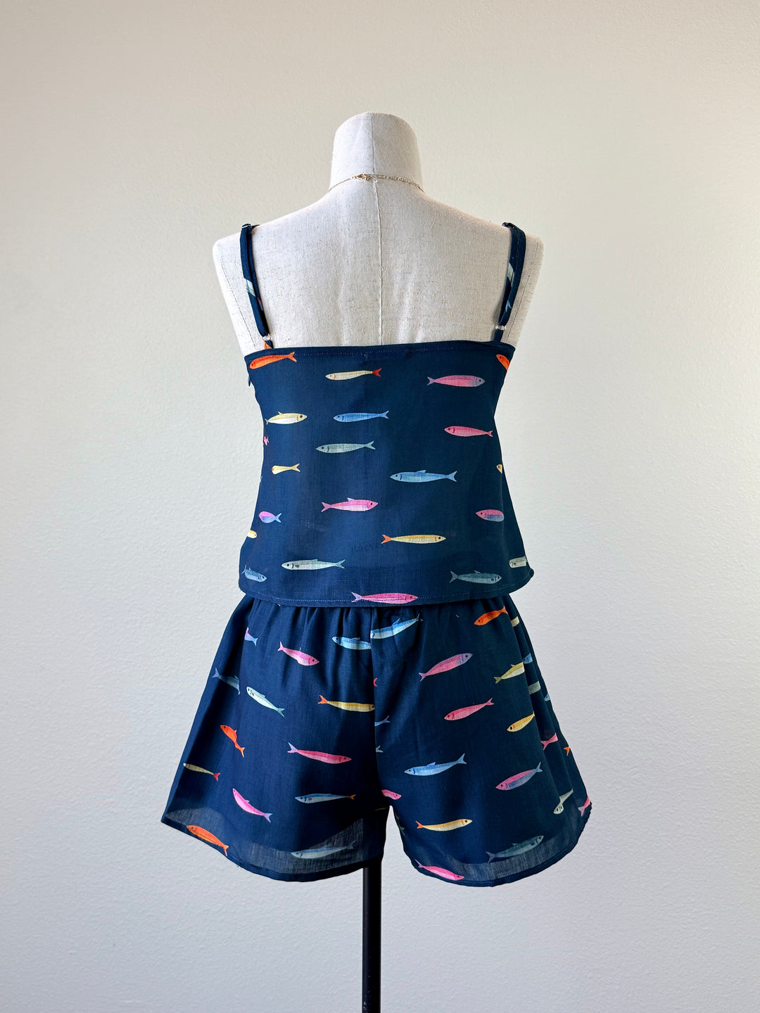 Fish Print Shorts