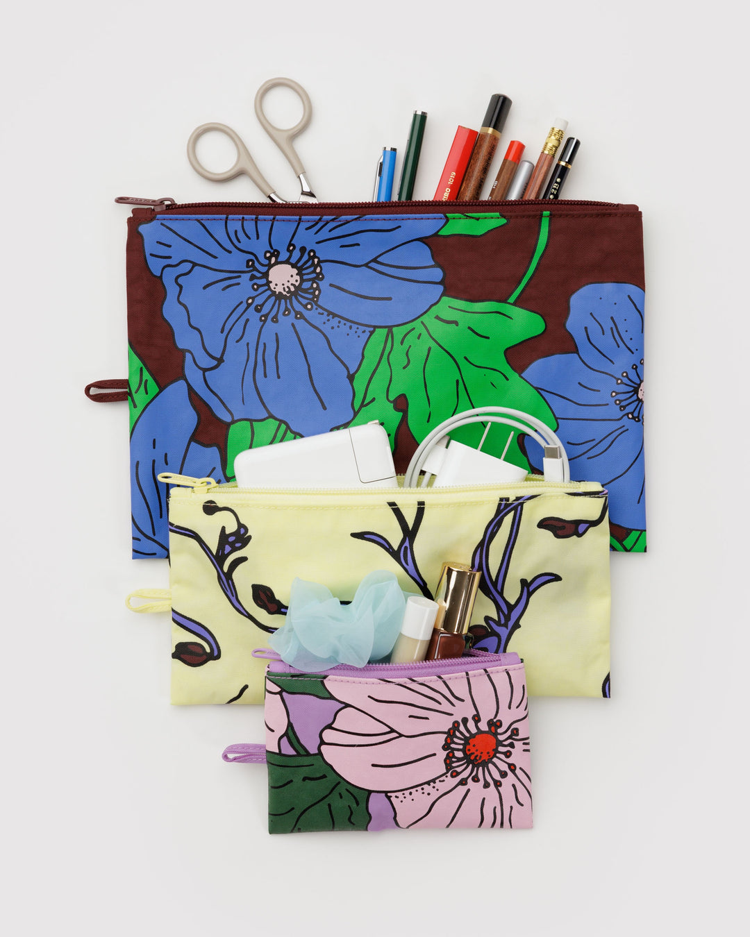 Poppy Mix Flat Pouch Set