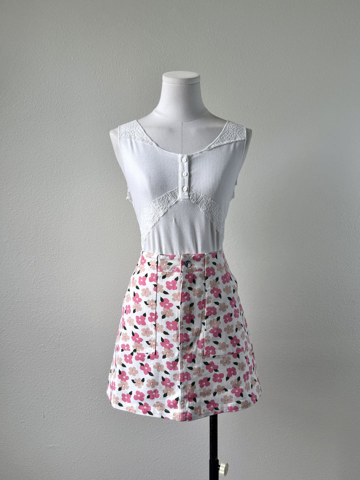 Floral Mini Skirt