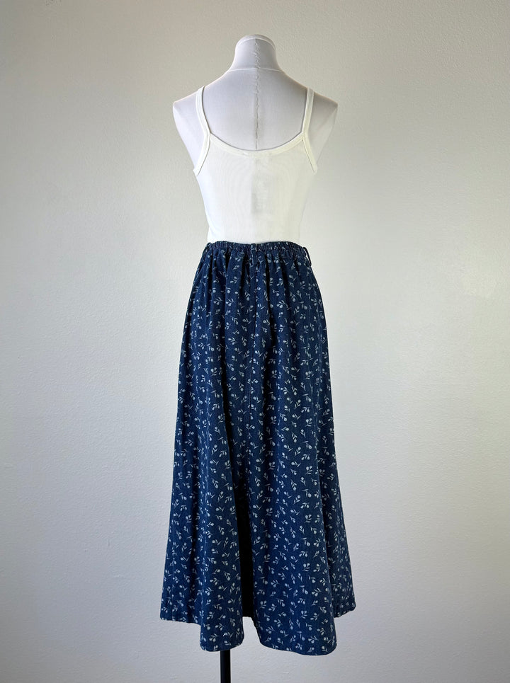Floral Pleated Skirt