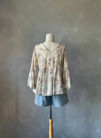 French Floral Blouse