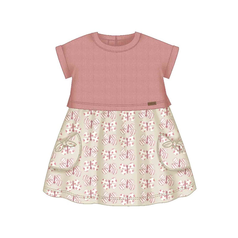 Pink Butterflies Dress Set