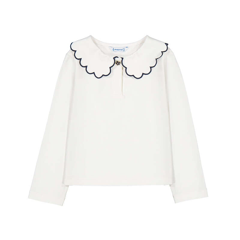 Contrast Collar Top