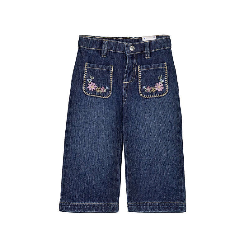 Embroidered Floral Trousers