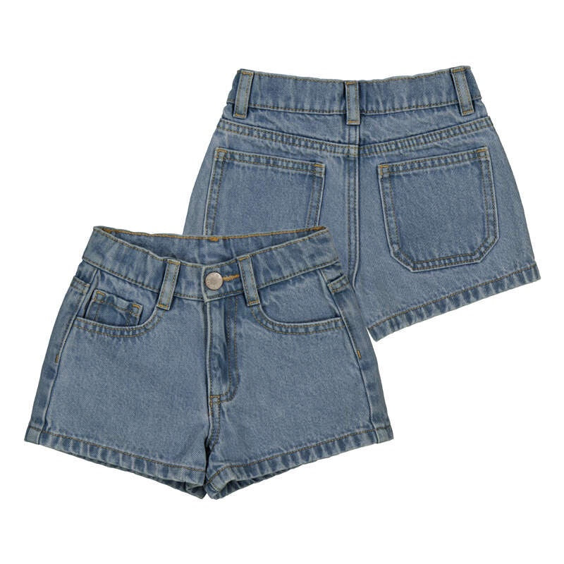 Med Wash Denim Short