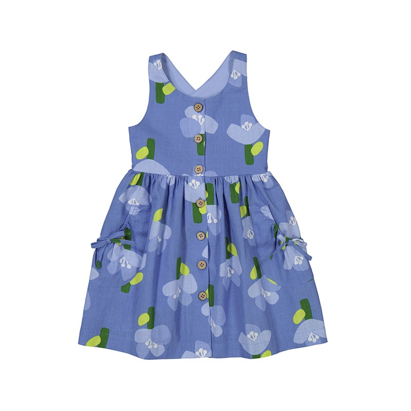 Indigo Tuplip Dress