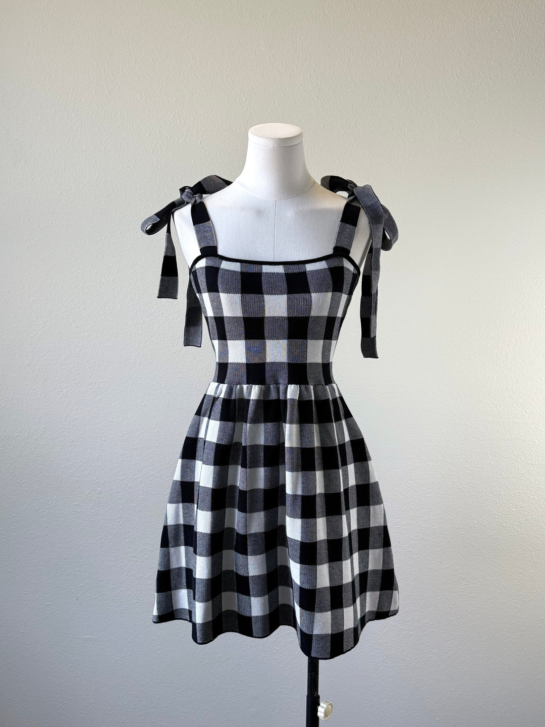 Gingham Knit Dress