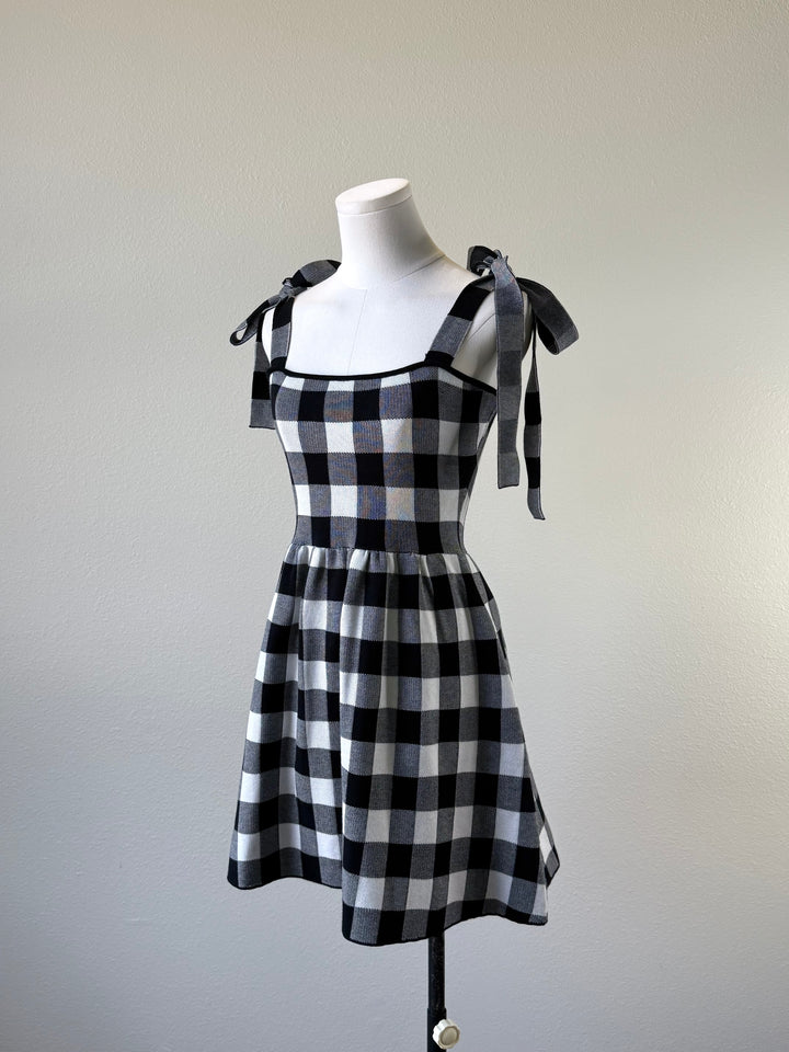 Gingham Knit Dress