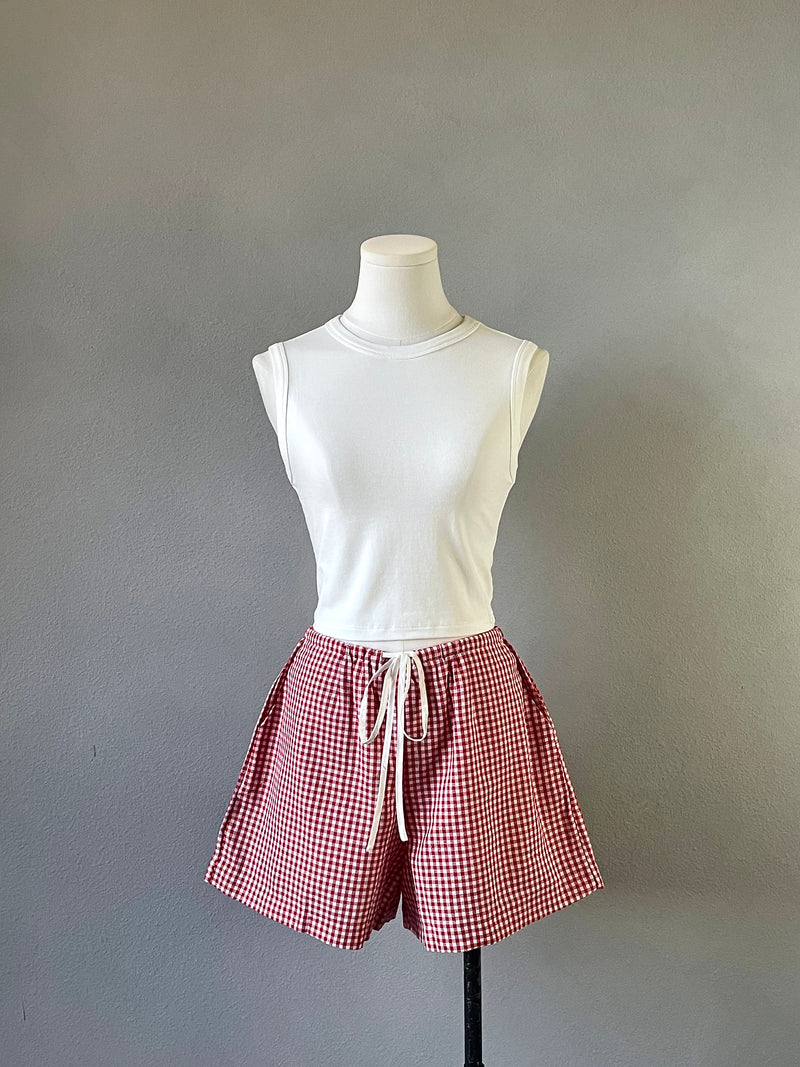 Gingham Short