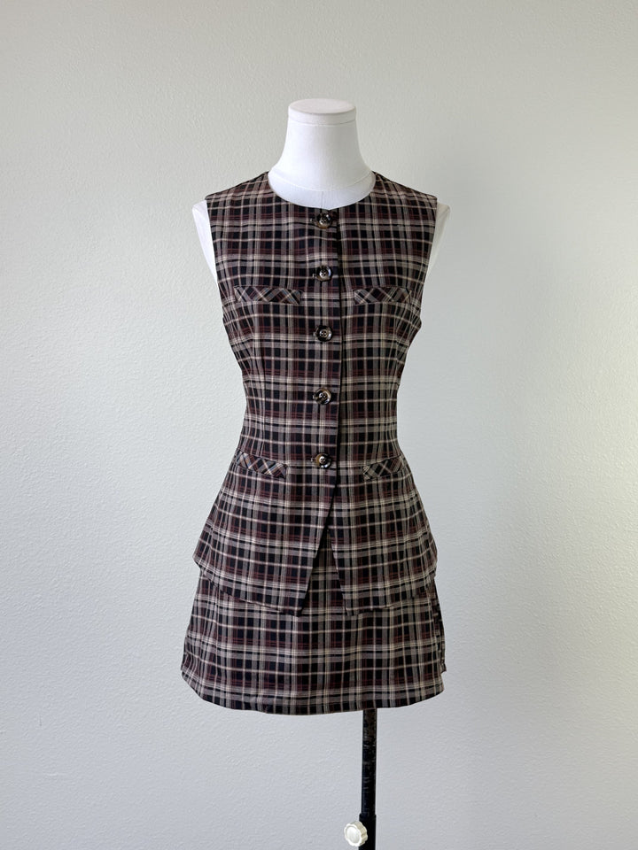 Harvest Plaid Vest
