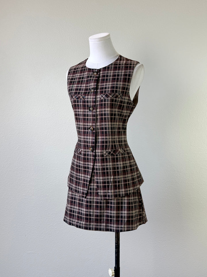 Harvest Plaid Vest